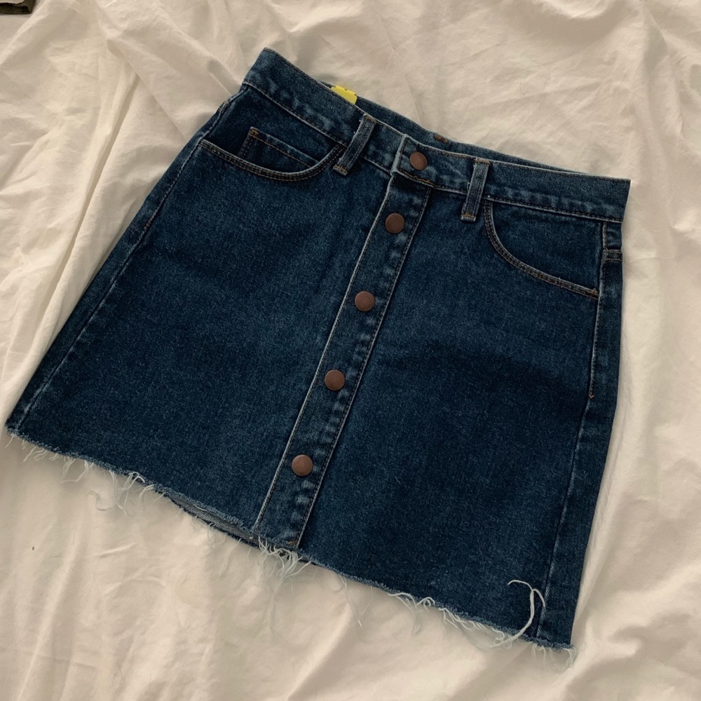 Denim button skirt  - new - size small